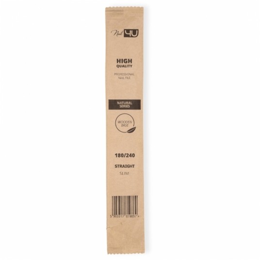 Pilnik Nail4u slim natural prosty bezpieczny pakiet 180/240 -zdjęcie numer 3