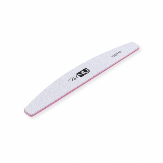 Pilniki Nail4u Basic naked łódka 180/240 25szt -zdjęcie numer 1