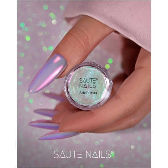 Pyłek Saute Nails Powder Ariel's Aura 3g -zdjęcie numer 2