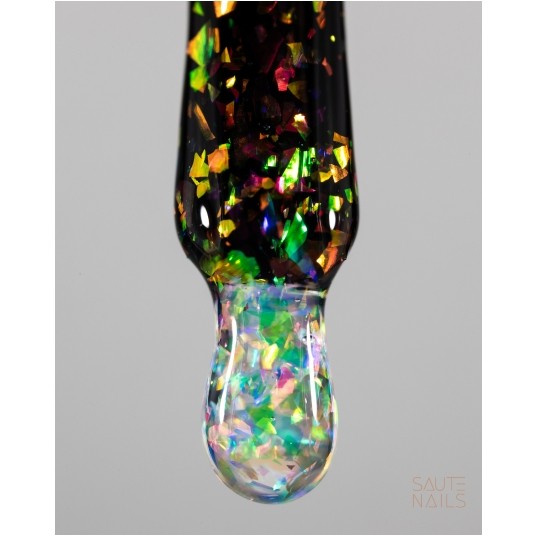 Saute Nails Holo Flakes Top No Wipe 8ml -zdjęcie numer 2