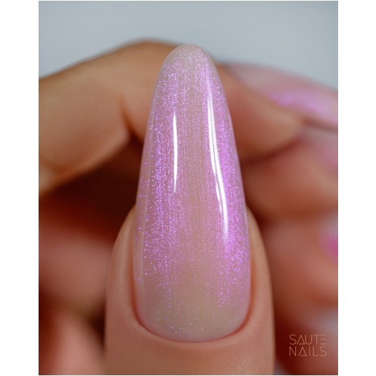 Saute Nails Pink Pearl Top No Wipe 8ml -zdjęcie numer 4