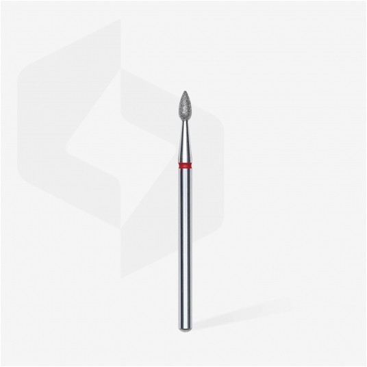 STALEKS Frez diamentowy czerwony kropla 2,3mm / 5mm -zdjęcie numer 2