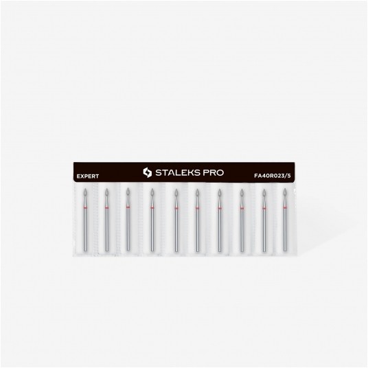 STALEKS Frez diamentowy czerwony kropla 2,3mm / 5mm -zdjęcie numer 3