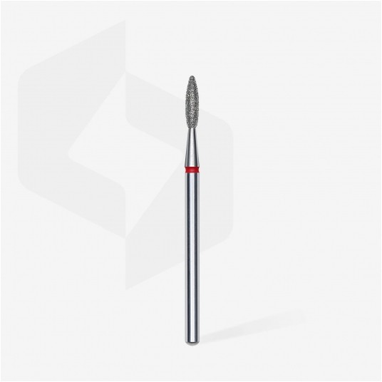 STALEKS Frez diamentowy czerwony płomyk 2,1mm / 8mm -zdjęcie numer 2