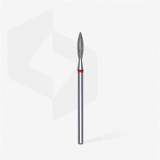 STALEKS Frez diamentowy czerwony płomyk 2,3mm / 10mm -zdjęcie numer 2