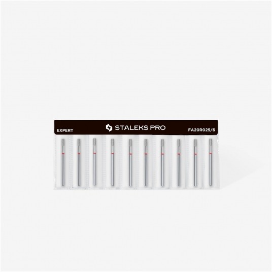 STALEKS Frez diamentowy czerwony walec 2,5mm / 6mm -zdjęcie numer 3