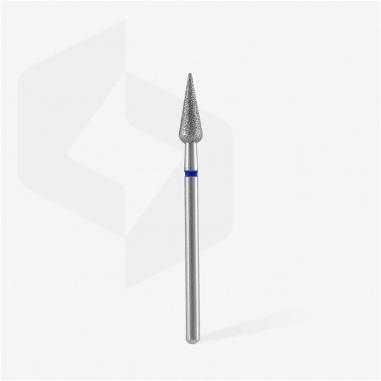 STALEKS Frez diamentowy niebieski gruszka ostra 4mm / 12mm -zdjęcie numer 2