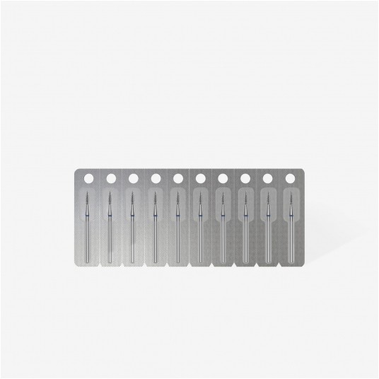 STALEKS Frez diamentowy niebieski płomień ostry 1,8mm / 8mm -zdjęcie numer 3