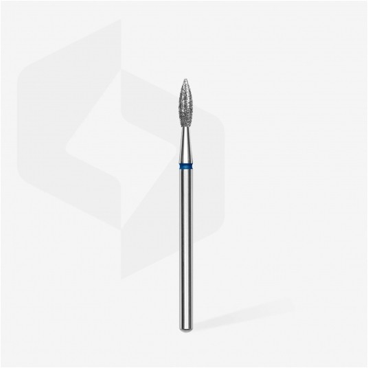 STALEKS Frez diamentowy niebieski płomień ostry 2,3mm / 8mm -zdjęcie numer 2