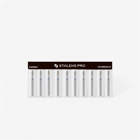 STALEKS Frez diamentowy niebieski płomyk 2,1mm / 8mm -zdjęcie numer 3