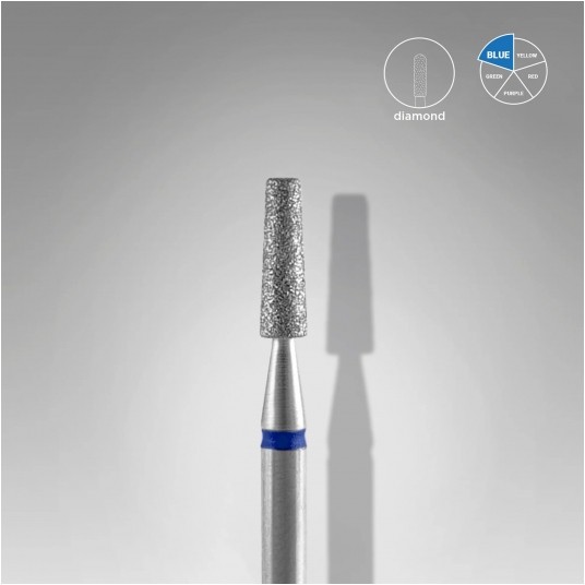 STALEKS Frez diamentowy niebieski ścięty stożek 2,5mm / 8mm -zdjęcie numer 1