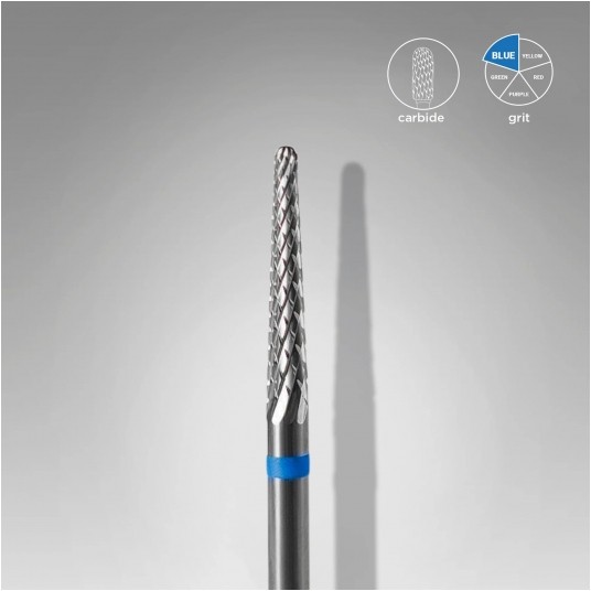 STALEKS Frez z węglika spiekanego niebieski stożek 2,3mm / 14mm -zdjęcie numer 1