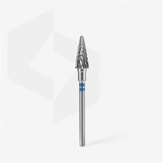 STALEKS Frez z węglika spiekanego niebieski stożek dla leworęcznych 6mm / 14mm -zdjęcie numer 2