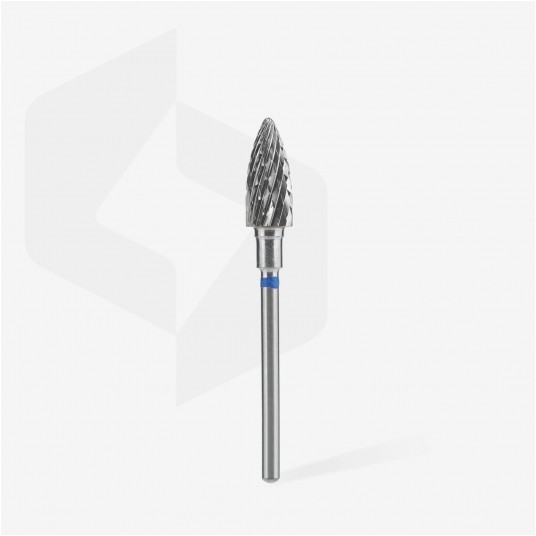 STALEKS Frez z węglika spiekanego niebieski szyszka 6mm / 14mm -zdjęcie numer 2