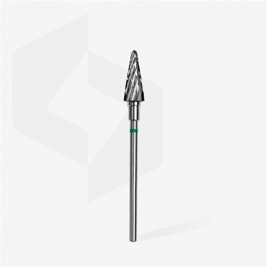 STALEKS Frez z węglika spiekanego zielony stożek 6mm / 14mm -zdjęcie numer 2