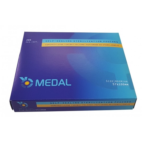Torebki do sterylizacji MEDAL 57x100 200szt -zdjęcie numer 2