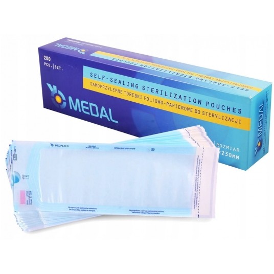 Torebki do sterylizacji MEDAL 70x230 200szt -zdjęcie numer 1