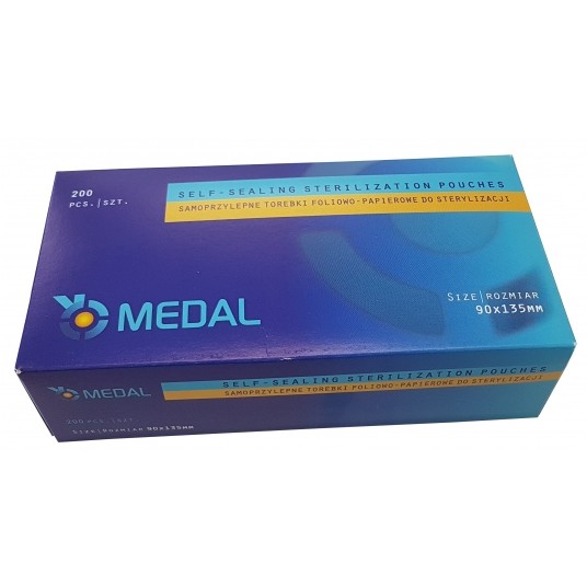 Torebki do sterylizacji MEDAL 90x135 200szt -zdjęcie numer 2