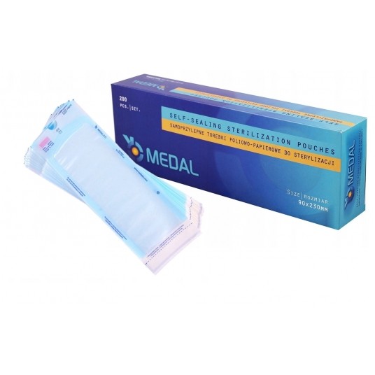 Torebki do sterylizacji MEDAL 90x230 200szt -zdjęcie numer 1