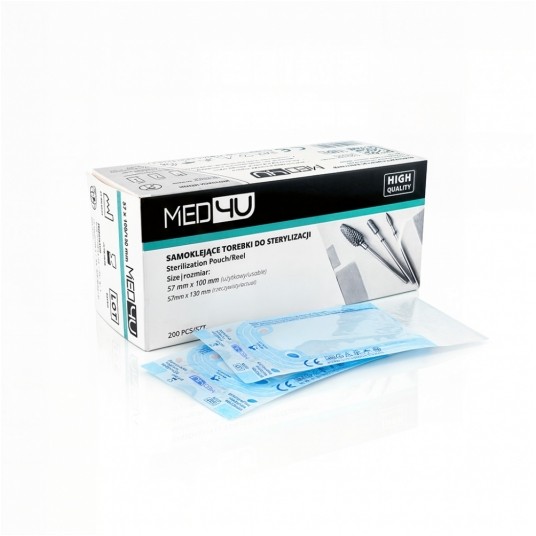 Torebki do sterylizacji Nail4u 57x100mm 200szt -zdjęcie numer 2