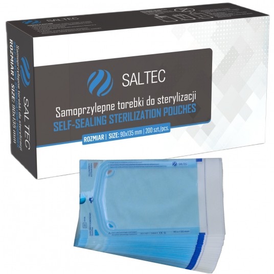 Torebki do sterylizacji SALTEC 90x135mm 200szt -zdjęcie numer 1