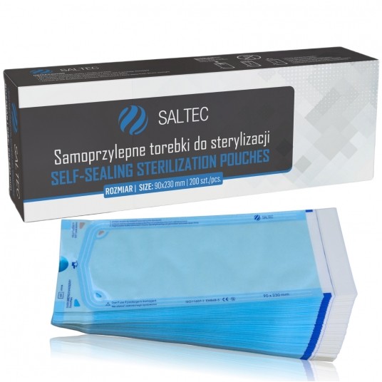 Torebki do sterylizacji SALTEC 90x230mm 200szt -zdjęcie numer 1