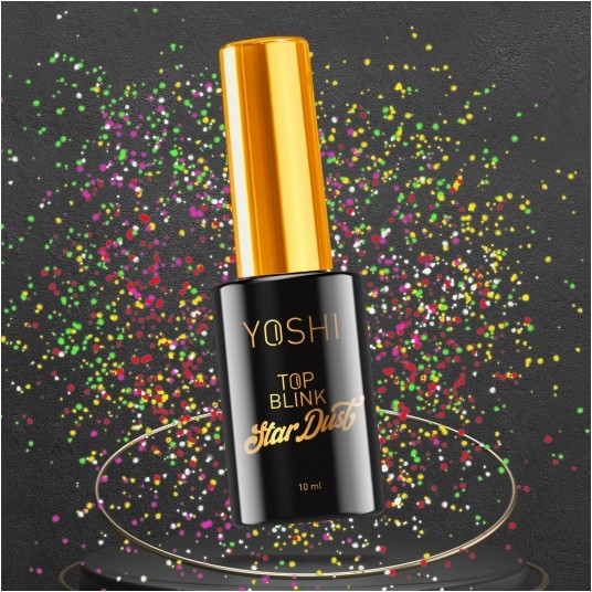 YOSHI Top Star Dust UV Hybrid 10ml -zdjęcie numer 2