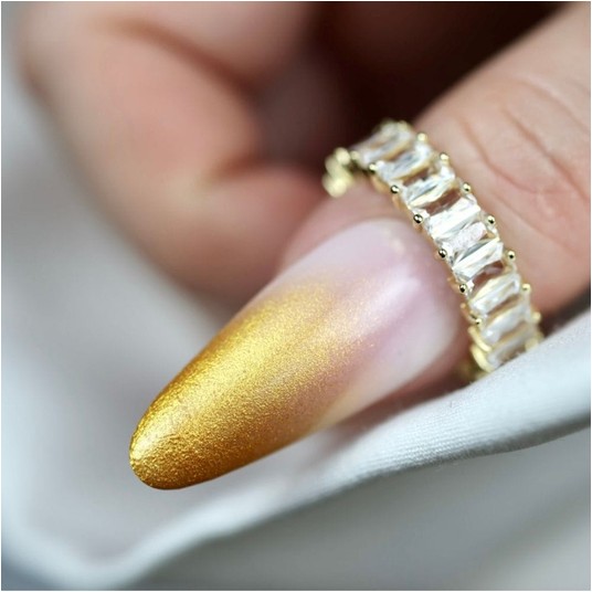 Żel do zdobień Metalic Boska Nails Picassini Goldinio 5ml -zdjęcie numer 4