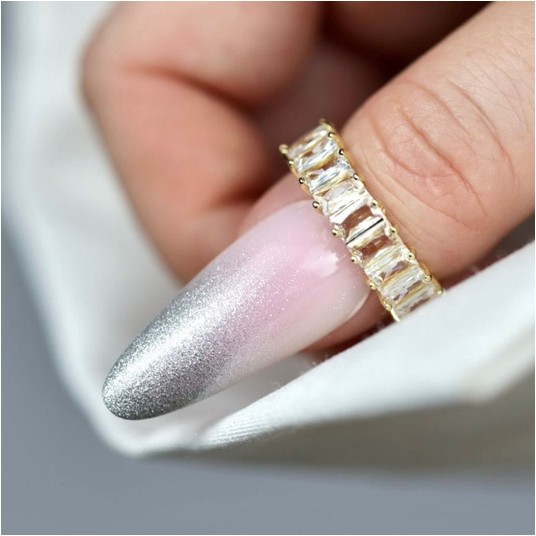 Żel do zdobień Metalic Boska Nails Picassini Silverinio 5ml -zdjęcie numer 4