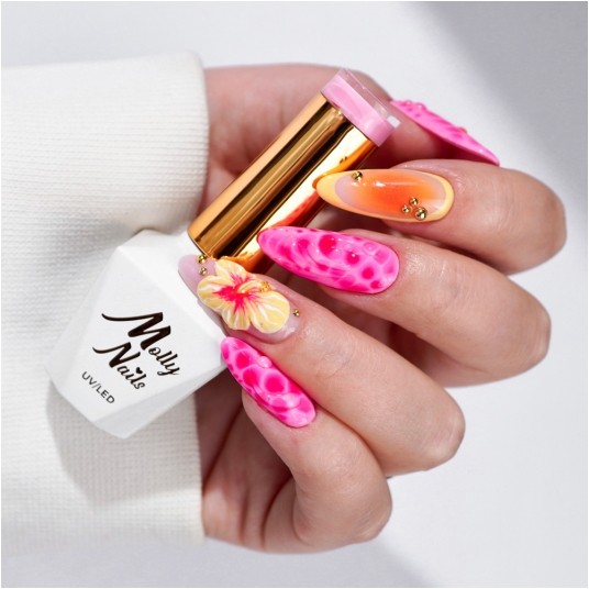 Żel do zdobień MollyNails 3D Relief Top Gel Sculpture top do zdobień efektów 3D 5g -zdjęcie numer 8