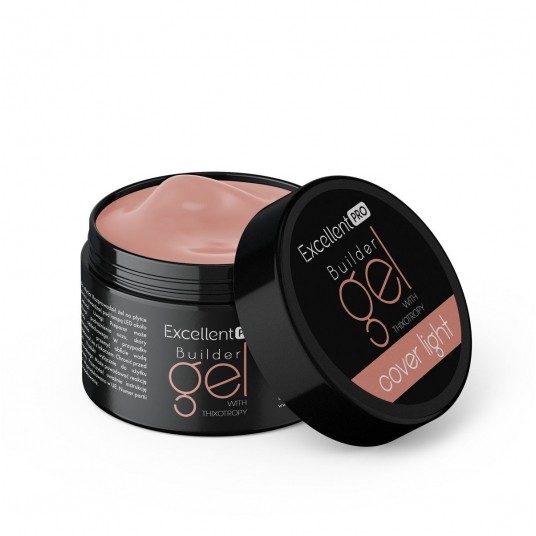 Żel Excellent PRO Builder Gel with Thixotropy Cover Light 50g -zdjęcie numer 1