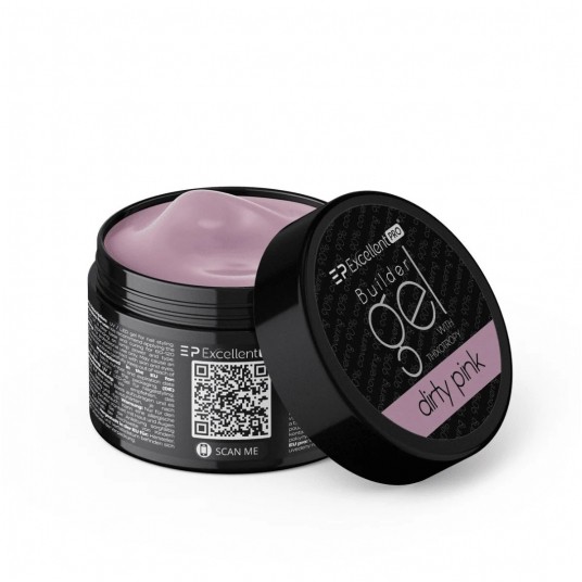 Żel Excellent PRO Builder Gel with Thixotropy Dirty Pink 50g -zdjęcie numer 1