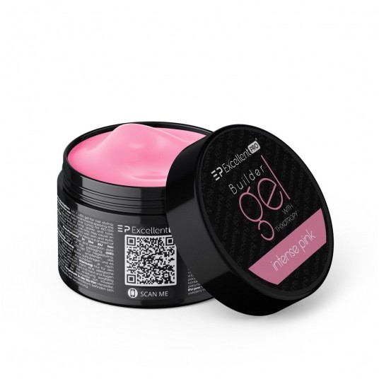 Żel Excellent PRO Builder Gel with Thixotropy Intense Pink 50g -zdjęcie numer 1
