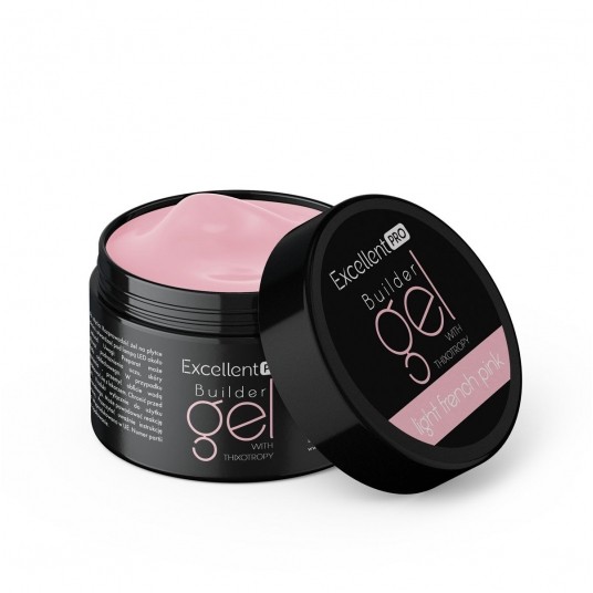 Żel Excellent PRO Builder Gel with Thixotropy Light French Pink 50g -zdjęcie numer 1