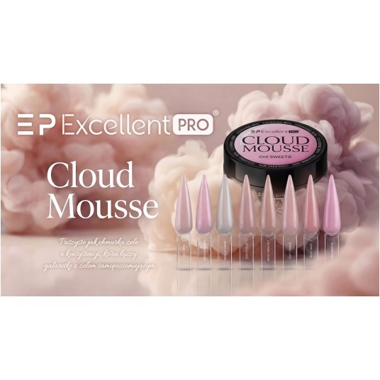 Żel Excellent PRO Cloud Mousse Soft Powder 50g -zdjęcie numer 3