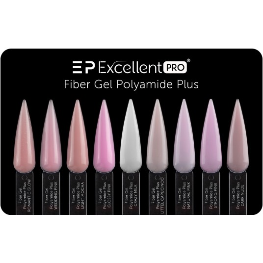 Żel Excellent PRO Fiber Gel Polyamide Plus Light Mocha 50g -zdjęcie numer 2