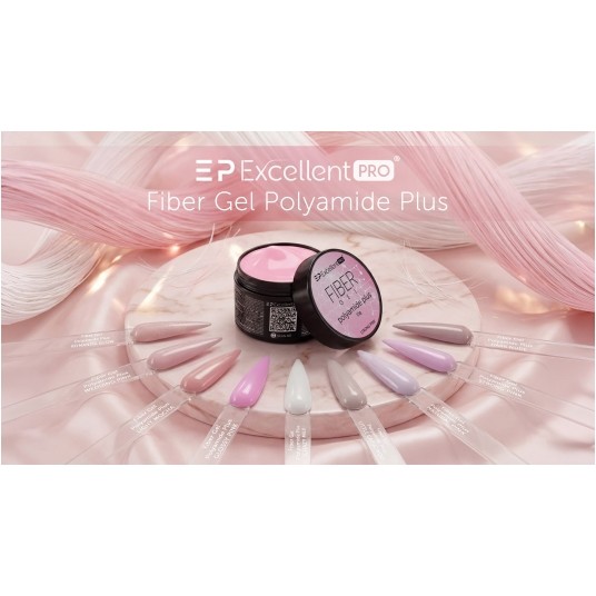 Żel Excellent PRO Fiber Gel Polyamide Plus Wedding Pink 50g -zdjęcie numer 5