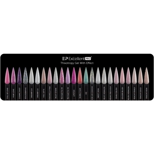 Żel Excellent PRO Thixotropy gel with effect Blush Hexagon 50g -zdjęcie numer 2