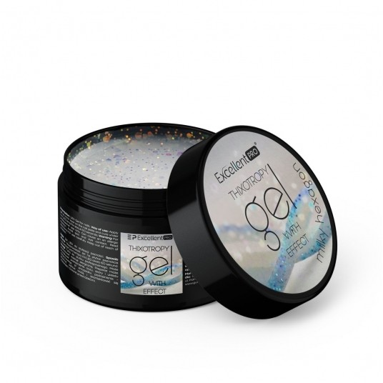 Żel Excellent PRO Thixotropy gel with effect Milky Hexagon 15g -zdjęcie numer 1