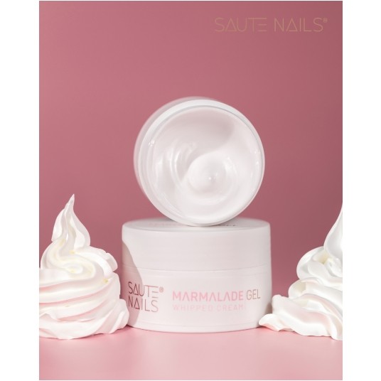 Żel Saute Nails Marmalade Gel Whipped Cream 50g -zdjęcie numer 3