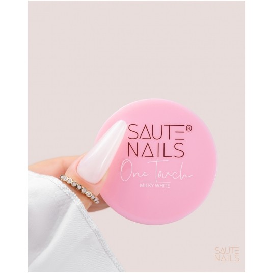 Żel Saute Nails One Touch Gel Milky White 50g -zdjęcie numer 1