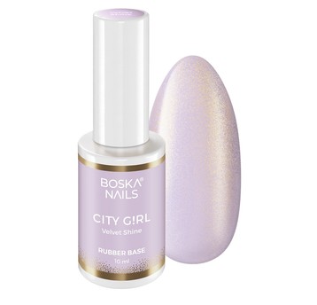 Baza Boska Nails rubber base City Girl VELVET SHINE 10ml
