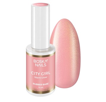 Baza Boska Nails rubber base City Girl WARM GLOW 10ml