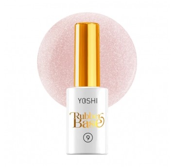Baza YOSHI Rubber Base No9 Glitter UV Hybrid 10ml
