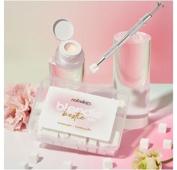 Clavier Zestaw do Ombre Nailsology Blendie Bestie Set Aplikator + 100szt