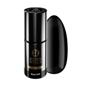 Lakier Hybrydowy Boska Nails 302 Black Hell 6ml