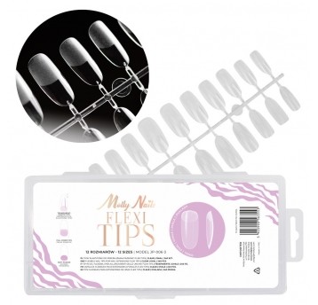 Molly Nails Flexi Tips oval JP-006-3 12 rozmiarów 240szt