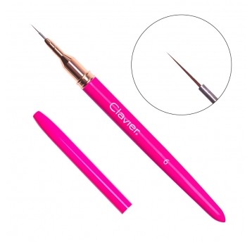 Pędzelek Clavier do zdobień Magenta #01 6mm