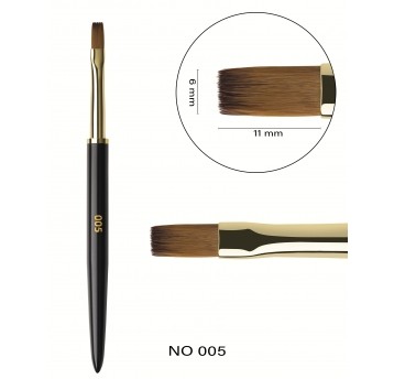 Pędzelek F.O.X Nail Art Brush 005 "Flat" Kwadrat płaski / flat square