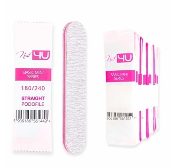Pilnik Nail4u podofile basic mini prosty bezpieczny pakiet 180/240